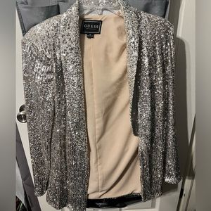 Guess Woman Sparkle & Shine Sequin Blazer